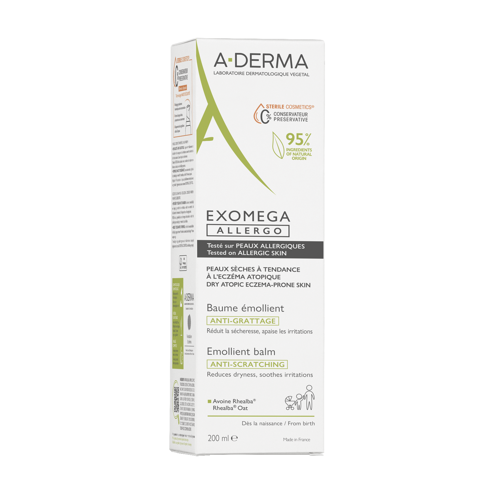 Ducray A-Derma Exomega Allergo Balsam emolient 200 ml Ducray A-Derma Exomega Allergo Balsam emolient 200 ml