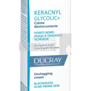Ducray Keracnyl Glycolic+ Crema dezincrustanta 30 ml