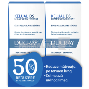 Ducray Pachet Kelual DS Sampon 100 ml 1 + 1 50% din al II lea