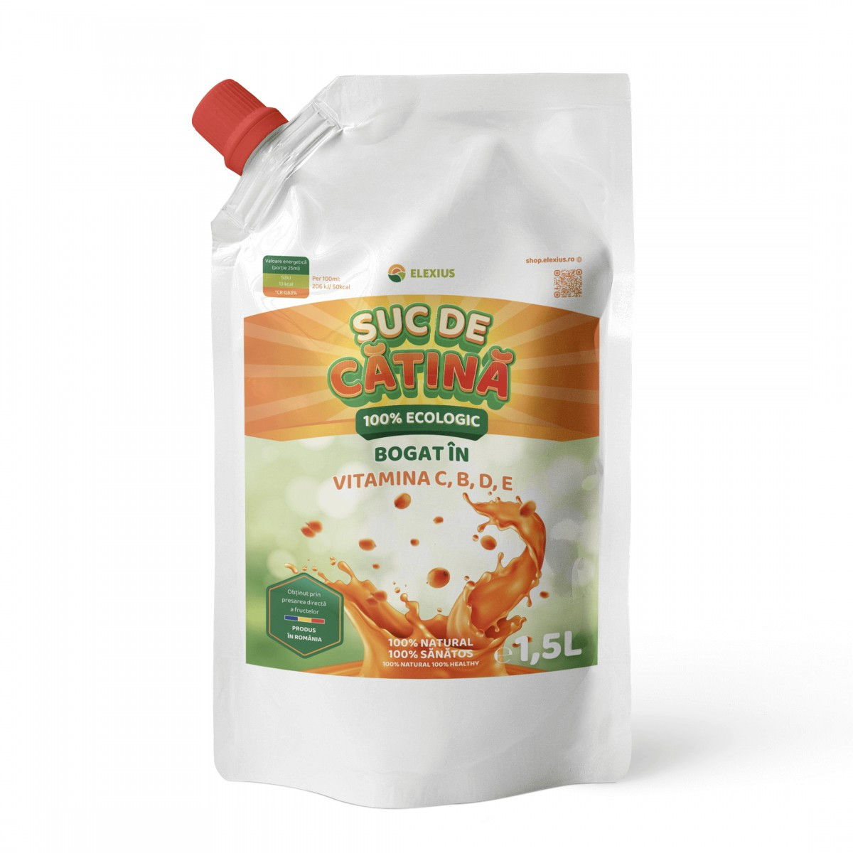 ELEXIUS Suc Ecologic din Cătină 1,5L ELEXIUS Suc Ecologic din Cătină 1,5L