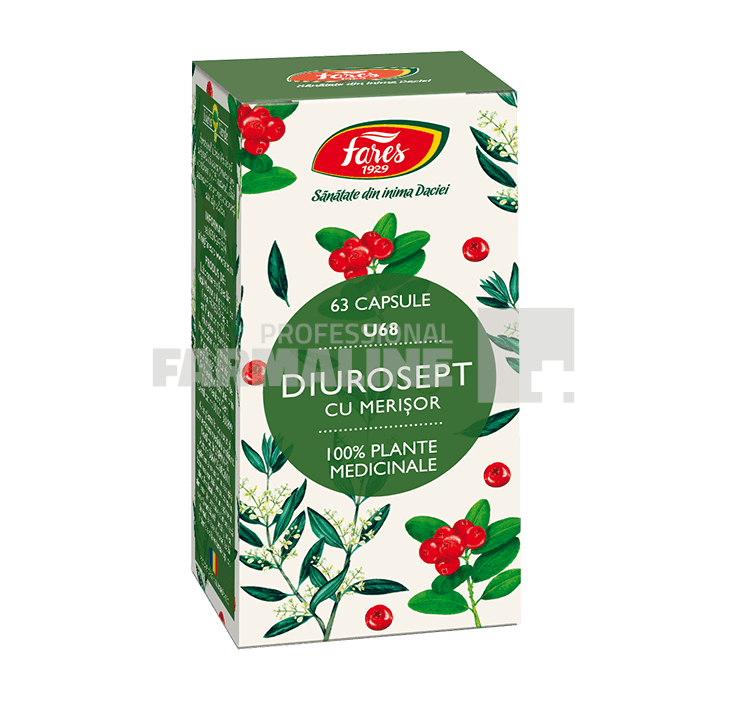 Fares Diurosept cu merisor U68 63 capsule Fares Diurosept cu merisor U68 63 capsule