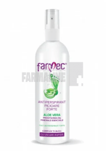 Farmec Antiperspirant spray pentru picioare forte cu aloe vera 200 ml
