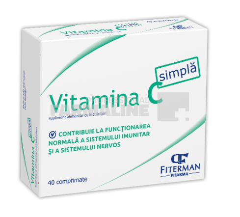 Fiterman Vitamina C 180 mg 40 comprimate Fiterman Vitamina C 180 mg 40 comprimate