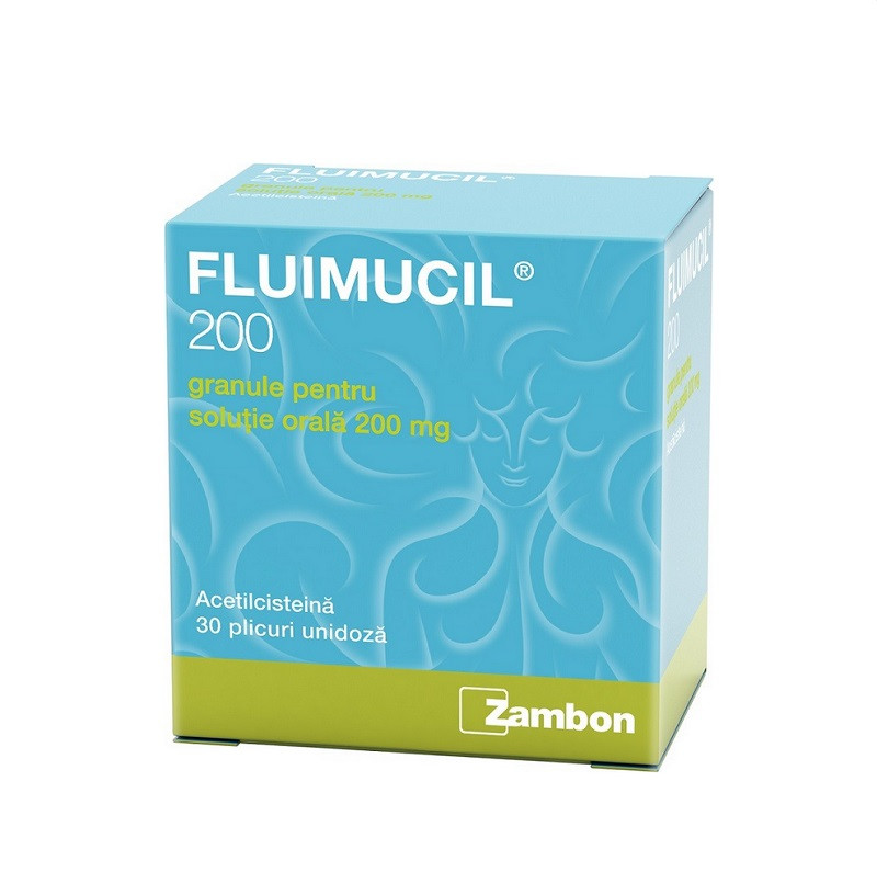 Fluimucil 200mg 30 plicuri Fluimucil 200mg 30 plicuri