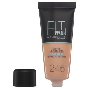 Fond de ten MAYBELLINE FIT ME Matte Poreless 245 Classic Beige, 30 ml