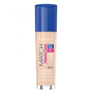 Fond de Ten Rimmel Match Perfection - 010 Light Porcelain, 30 ml