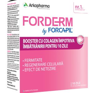 Forcapil Forderm Booster cu Colagen 10 fiole buvabile