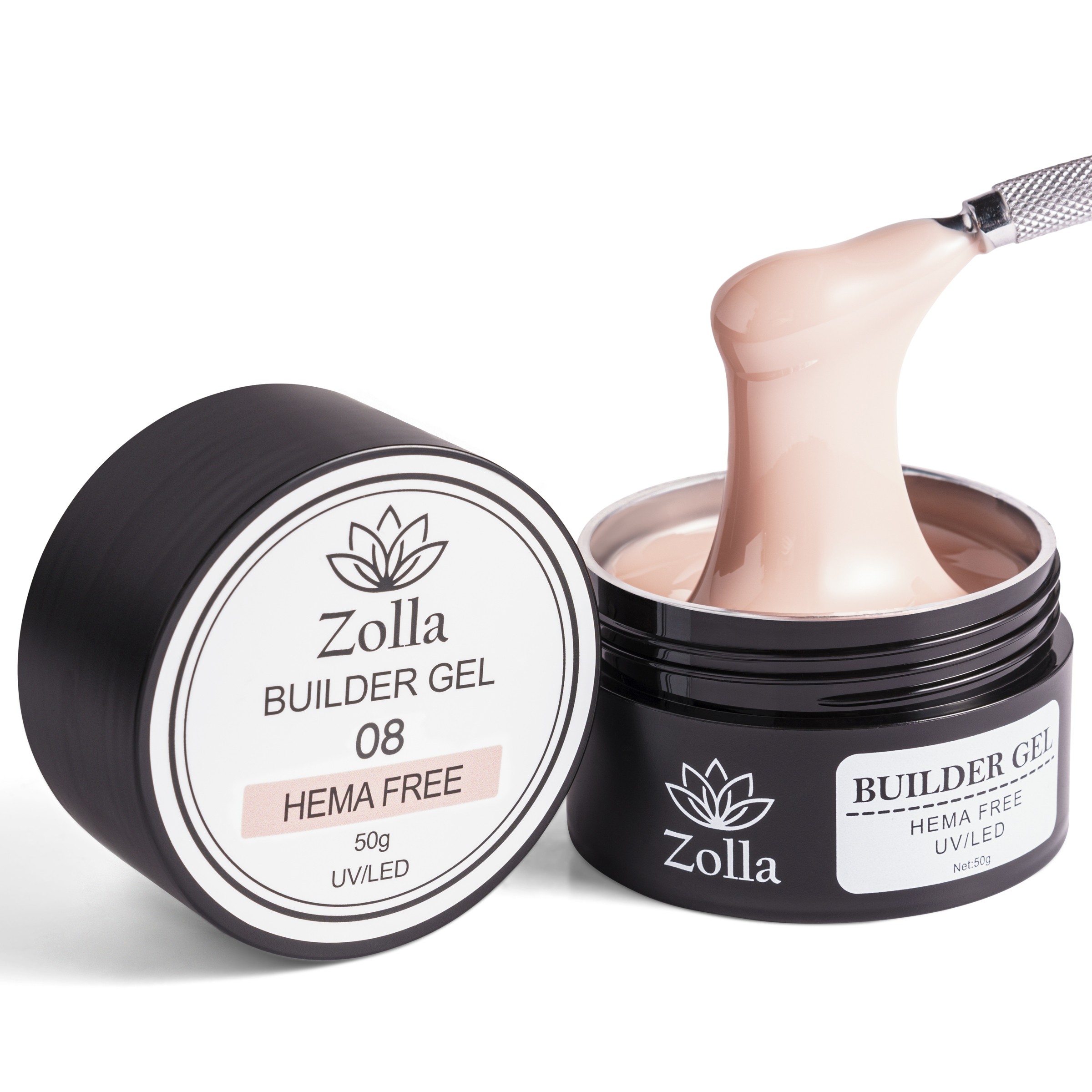 Gel UV Hema Free Zolla 50g, 08 Gel UV Hema Free Zolla 50g, 08