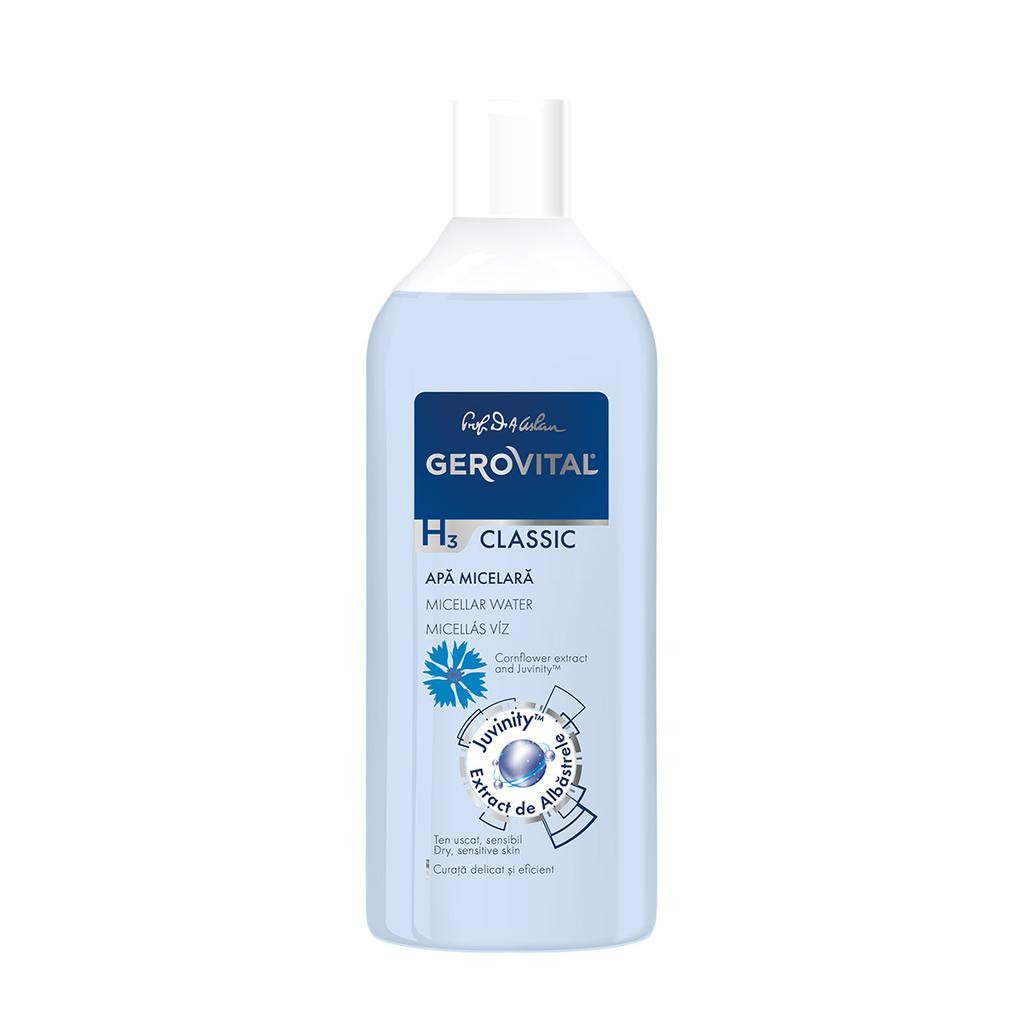 Gerovital H3 Classic Apa micelara cu albastrele si juvinity 400 ml Gerovital H3 Classic Apa micelara cu albastrele si juvinity 400 ml