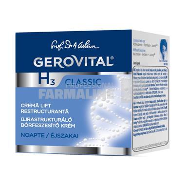 Gerovital H3 Classic Crema lift restructuranta de noapte 50 ml Gerovital H3 Classic Crema lift restructuranta de noapte 50 ml