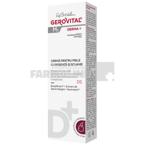 Gerovital H3 Derma+ Crema pentru piele cu roseata si scuame 50 ml