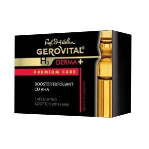 Gerovital H3 Derma+ Premium Care Booster Exfoliant cu AHA 4 fiole 2 ml