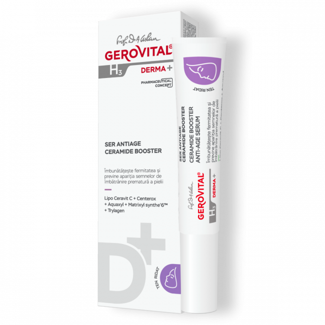 Gerovital H3 Derma+ Ser antiage ceramide booster 15 ml Gerovital H3 Derma+ Ser antiage ceramide booster 15 ml