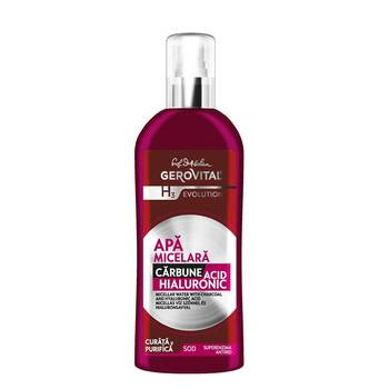 Gerovital H3 Evolution Apa micelara cu carbune si acid hialuronic 150 ml Gerovital H3 Evolution Apa micelara cu carbune si acid hialuronic 150 ml