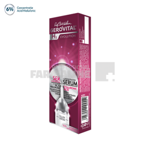 Gerovital H3 Evolution Ser cu Acid Hialuronic concentratie 6% 10 ml