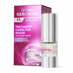 Gerovital H3 Evolution Tratament Corector Riduri - Ochi, Buze, Frunte 15ml
