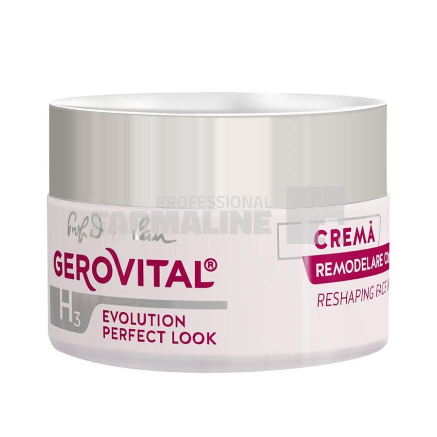 Gerovital H3 Evolution Perfect Look Crema remodelare contur fara ten uscat-sensibil 50 ml Gerovital H3 Evolution Perfect Look Crema remodelare contur fara ten uscat-sensibil 50 ml
