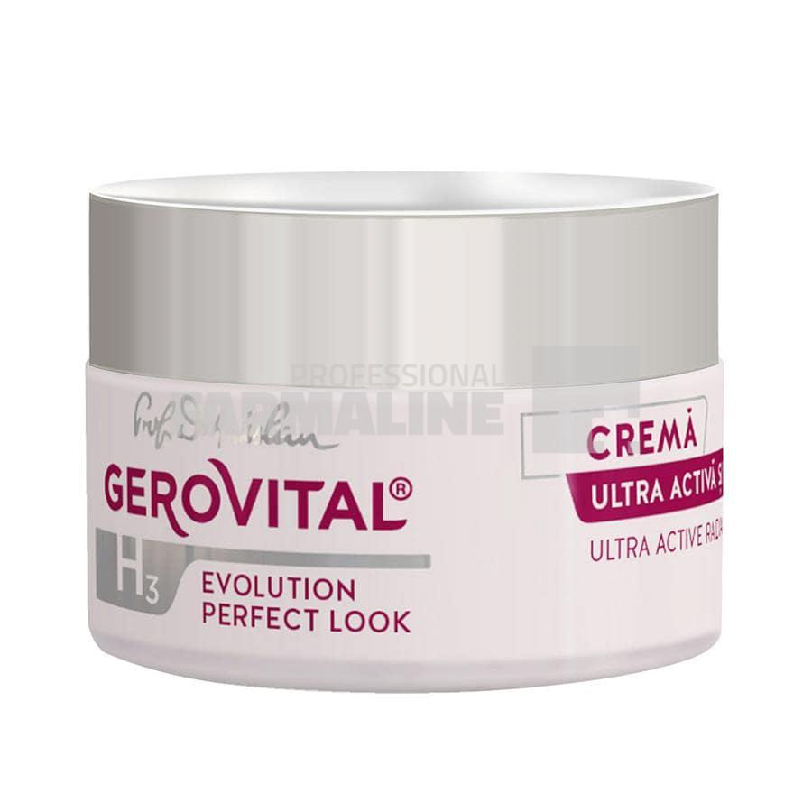 Gerovital H3 Evolution Perfect Look Crema ultra activa si luminozitate ten normal-mixt 50 ml Gerovital H3 Evolution Perfect Look Crema ultra activa si luminozitate ten normal-mixt 50 ml