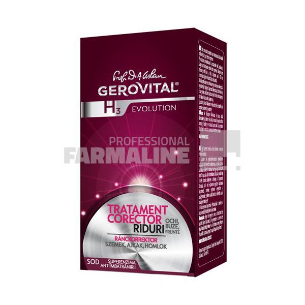 Gerovital H3 Evolution Tratament corector riduri ochi, buze si frunte 15 ml Gerovital H3 Evolution Tratament corector riduri ochi, buze si frunte 15 ml