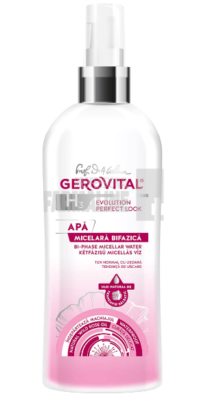 Gerovital H3 Evolution Perfect Look apa micelara bifazica 150 ml Gerovital H3 Evolution Perfect Look apa micelara bifazica 150 ml