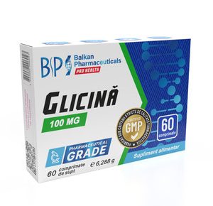 Glicina 100 mg 60 comprimate de supt Balkan Pharmaceuticals