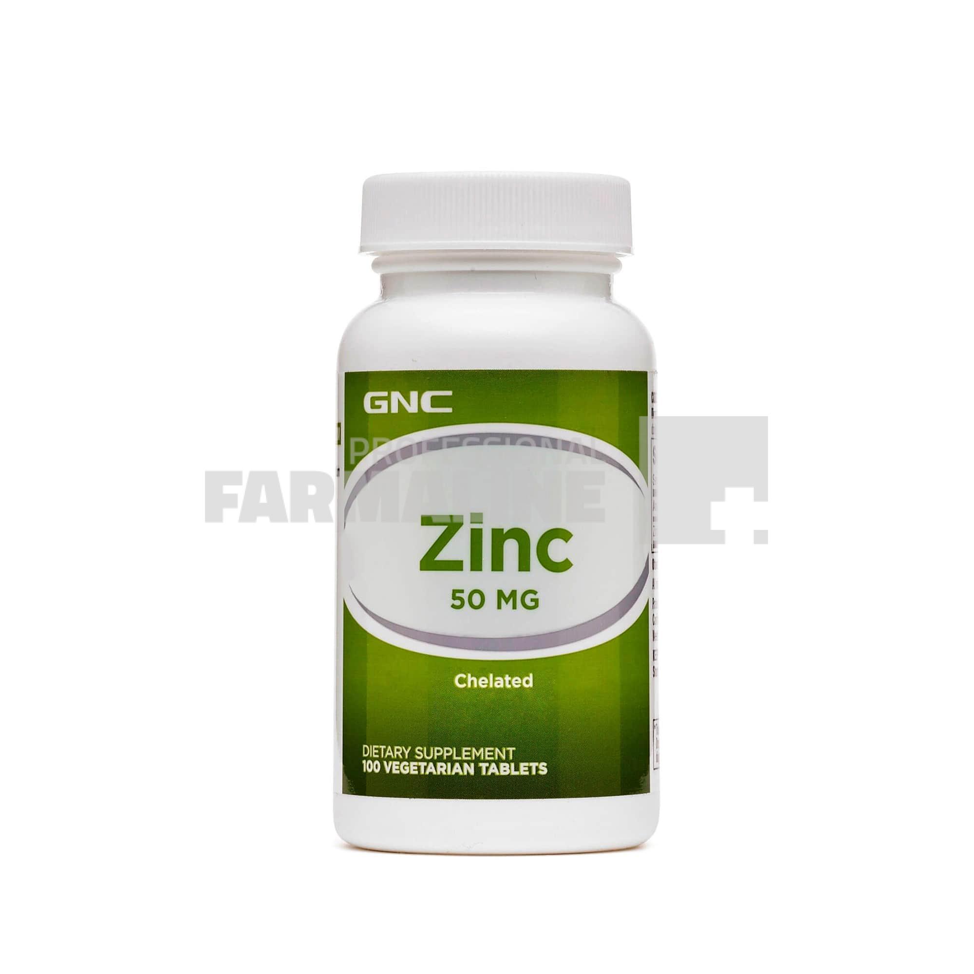 GNC Zinc 50 mg 100 tablete GNC Zinc 50 mg 100 tablete