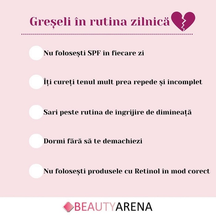 Greșeli frecvente în rutina de îngrijire