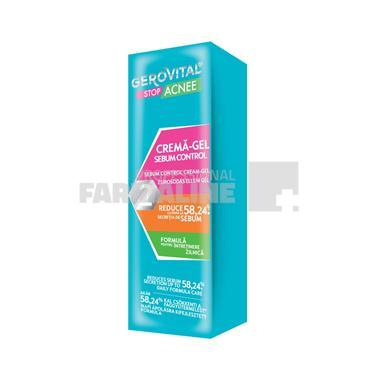 Gerovital Stop Acnee Crema gel Sebum Control 50 ml Gerovital Stop Acnee Crema gel Sebum Control 50 ml