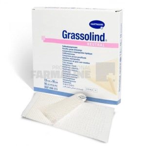 Hartmann Grassolind comprese impregnate cu unguent 7,5 cm x 10 cm 10 bucati