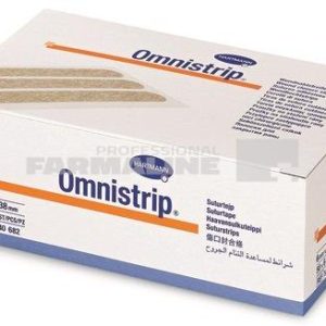 Hartmann Omnistrip Plasture hipoalergenic pentru suturi 6 mm x 38 mm 6 bucati/plic x 50
