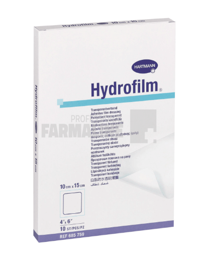 Hartmann Hydrofilm pansament 10 cm x 15 cm 50 bucati Hartmann Hydrofilm pansament 10 cm x 15 cm 50 bucati