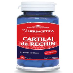 Herbagetica Cartilaj de Rechin 60 de capsule