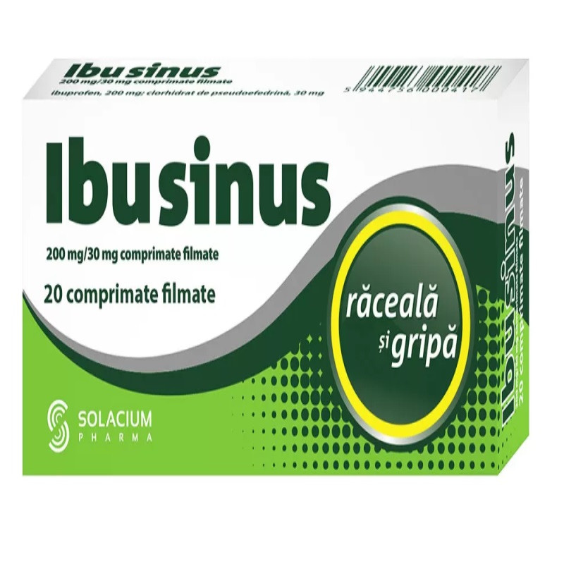 Ibusinus Raceala si Gripa 20 comprimate Ibusinus Raceala si Gripa 20 comprimate