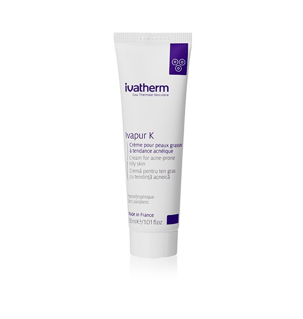Ivatherm IVAPUR K Crema ten gras cu tendinta acneica 30 ml Ivatherm IVAPUR K Crema ten gras cu tendinta acneica 30 ml