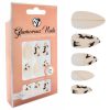Kit 24 Unghii False W7 Glamorous Nails, Party Animal, cu adeziv inclus si pila de unghii Kit 24 Unghii False W7 Glamorous Nails, Party Animal, cu adeziv inclus si pila de unghii