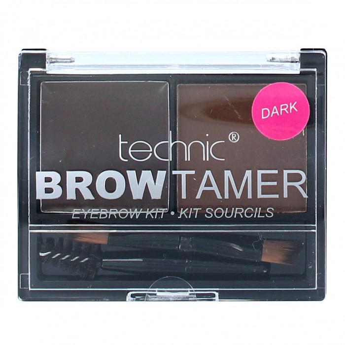 Kit Pentru Sprancene Cu 2 Nuante Technic Brow Tamer - Dark Kit Pentru Sprancene Cu 2 Nuante Technic Brow Tamer - Dark