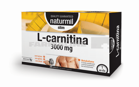 L - Carnitina Slim 3000 mg, 20 fiole buvabile x15 ml L - Carnitina Slim 3000 mg, 20 fiole buvabile x15 ml