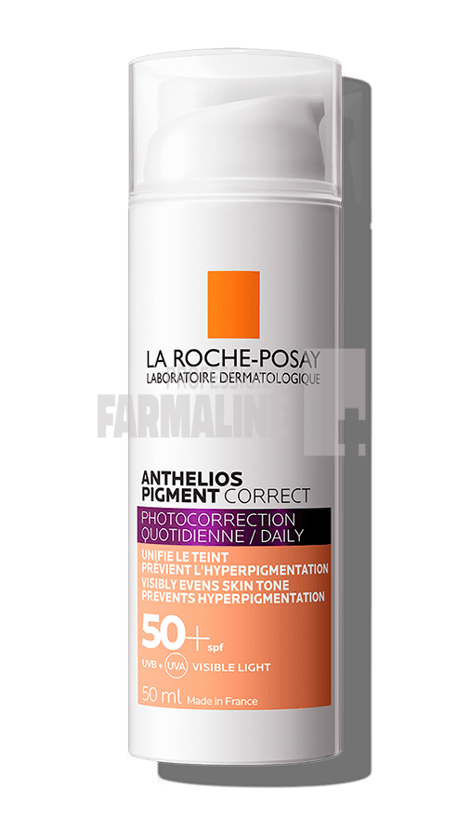 La Roche Posay Anthelios Pigment correct crema anti-pete pigmentare nuanta medie SPF50+ 50 ml La Roche Posay Anthelios Pigment correct crema anti-pete pigmentare nuanta medie SPF50+ 50 ml