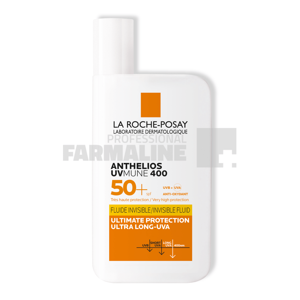 La Roche Posay Anthelios UVMUNE fluid invizibil fara parfum SPF 50+ 50 ml La Roche Posay Anthelios UVMUNE fluid invizibil fara parfum SPF 50+ 50 ml