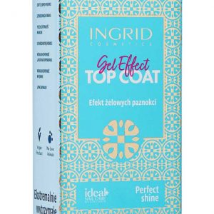 Lac de unghii pentru stralucire cu efect de gel Ingrid Gel Effect Top Coat, 7 ml
