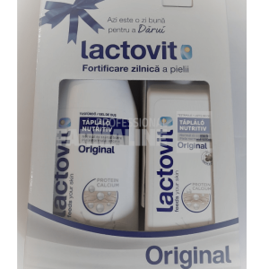 Lactovit Box Original Gel de dus hranitor 600 ml + Lapte de corp nutritiv 400 ml