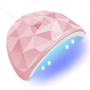 Lampa Unghii UV LED, Mini 802, 88W, Smart USB, Roz