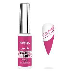 Liner Gel , NailsUp, 8 ml LX10, Rose Red