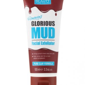 Masca pentru ten cu argila naturala alba Beauty Formulas Glorious Mud Facial Exfoliator, 100 ml
