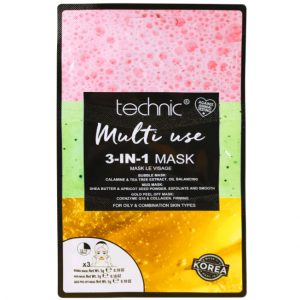 Masca pentru Ten Gras TECHNIC Multi Use 3-In-1 Mask, 18 g