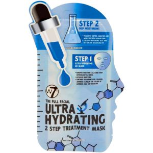 Masca tratament pentru hidratare intensa W7 Ultra Hydrating 2 Step Face Mask, 23 g + 3 g