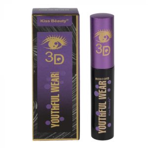 Mascara 3D Kiss Beauty Youthful Wear, Negru, 15 ml