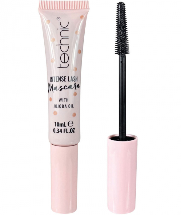 Mascara Technic Intense Lash cu ulei de jojoba, Negru, 10 ml Mascara Technic Intense Lash cu ulei de jojoba, Negru, 10 ml
