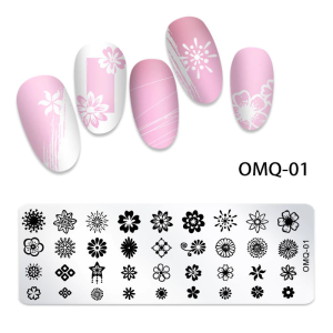 Matrita Metalica Nail Art - OMQ-01