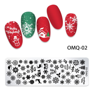 Matrita Metalica Nail Art - OMQ-02